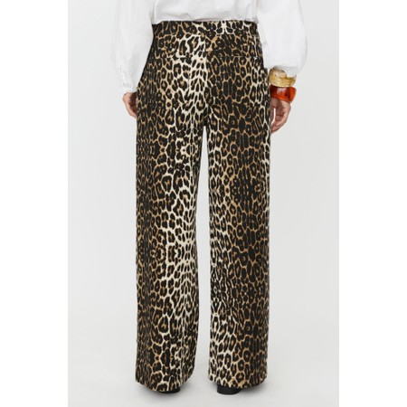 Masai Clothing MaPassang Animal Print Denim Trouser - Otter
