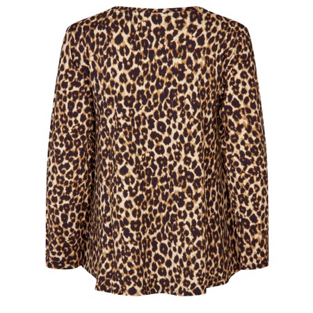 Masai Clothing MaBadisna Insense Print Top - Brown