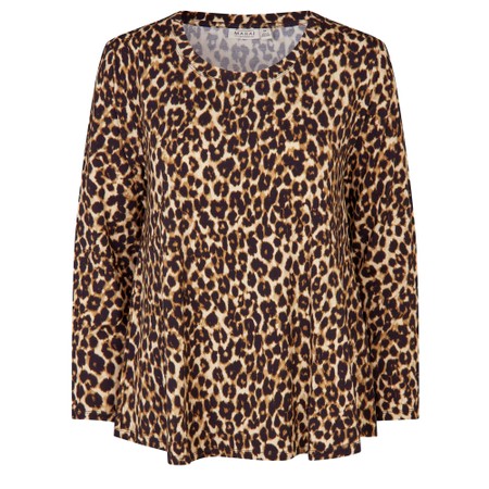 Masai Clothing MaBadisna Insense Print Top - Brown