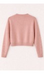 Amazing Woman Antique Rose Pookie Cropped Antique Rose Supersoft Knit Cardigan  