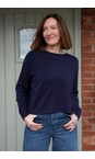 Amazing Woman Navy Jodie Navy Front Pocket Supersoft Knit Jumper  