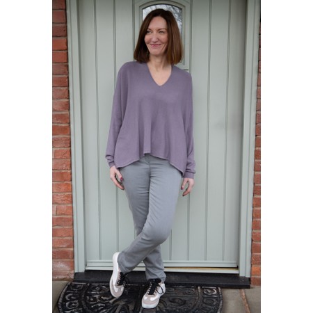 Robell Bella Light Grey Slim Fit Full Length Jean - Grey