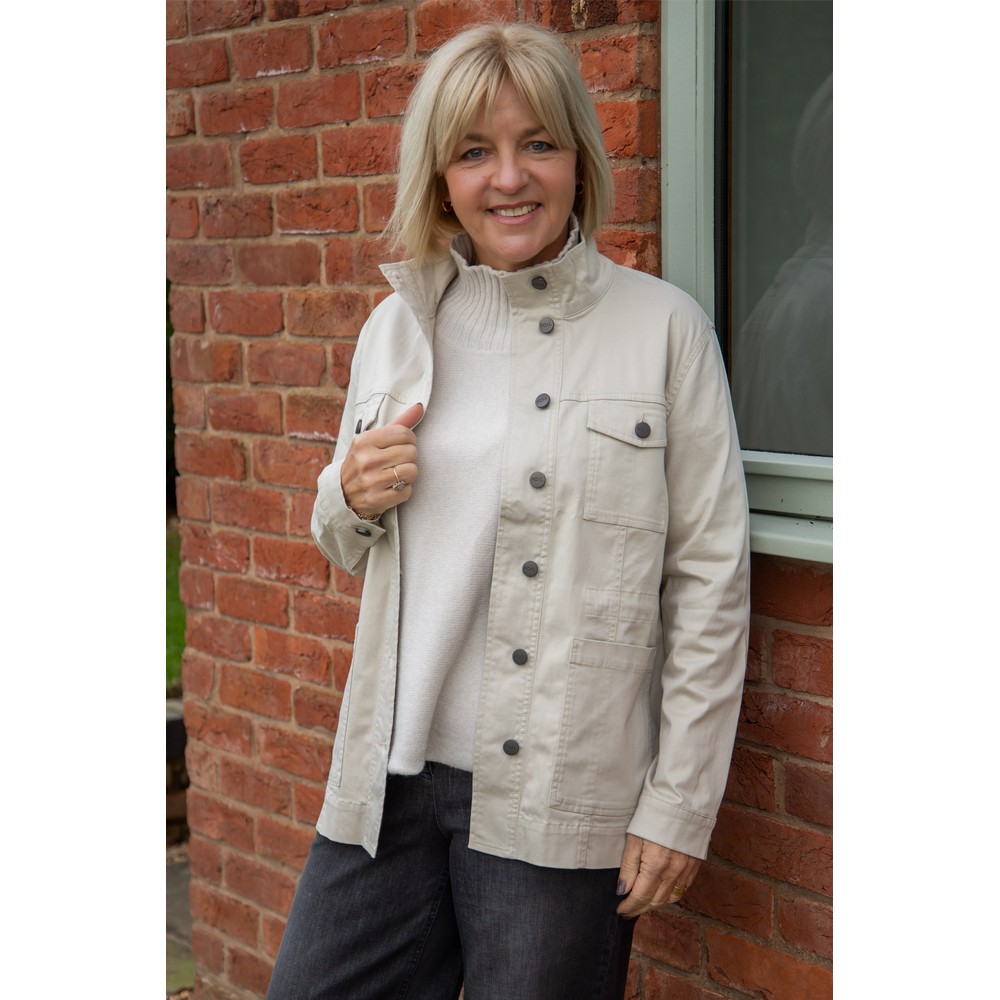 Foil Spy This Jacket Chalk