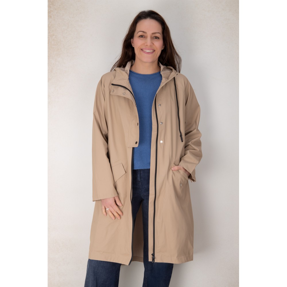 Masai Clothing MaTheia Travertine Raincoat Travertine