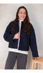 Chalk Navy Edwina Jacket  