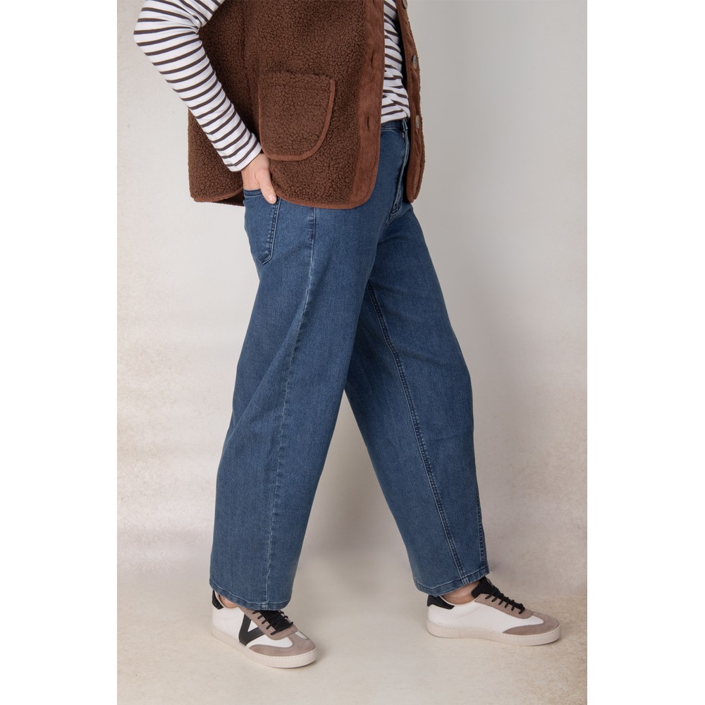 NOEN Blue Barrel Leg Jean Blue Wash 65