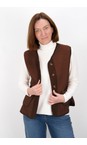 Amazing Woman Dark Chocolate Teddy Borg Dark Chocolate Fleece Gilet  