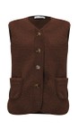 Amazing Woman Dark Chocolate Teddy Borg Dark Chocolate Fleece Gilet  