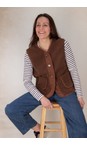 Amazing Woman Dark Chocolate Teddy Borg Dark Chocolate Fleece Gilet  
