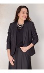 Robell Dark Grey 99 Alex Pinstripe Jacket  