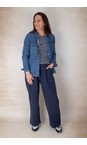 Amazing Woman Dark Navy Gina Dark Navy Long Bubble Jersey Trousers  