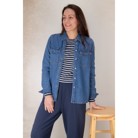 Mos Mosh Natalie Denim Shirt - Blue