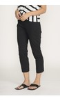 Foil Black  Fuss Free Black 7/8 Trapeze Trouser  