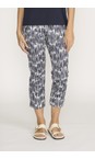 Foil Code Fuss Free Code Print 7/8 Trapeze Print Trouser  