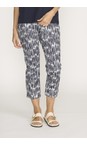 Foil Code Fuss Free Code Print 7/8 Trapeze Print Trouser  