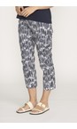 Foil Code Fuss Free Code Print 7/8 Trapeze Print Trouser  