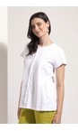 Foil White  Frill Factor Plain Tee  