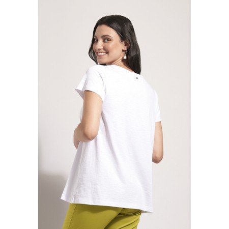 Foil Frill Factor Plain Tee - White