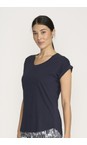 Foil True Navy Roll Model True Navy Plain Tee  