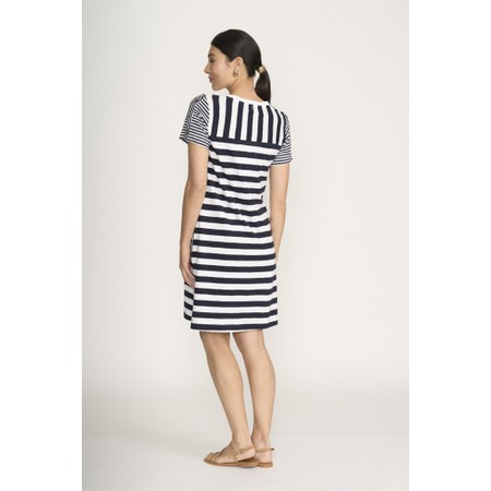 Foil Worth The Hype Bold Stripe Dress - Black
