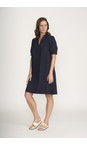 Foil True Navy Thats The Spirit Button Up True Navy Dress  