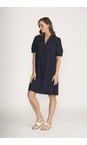 Foil True Navy Thats The Spirit Button Up True Navy Dress  