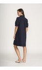 Foil True Navy Thats The Spirit Button Up True Navy Dress  