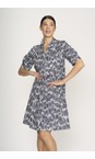 Foil Code Thats The Spirit Button Up Code Print Dress  