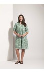 Foil Lush Leaves Thats The Spirit Button Up Lush Leaves Print Dress  