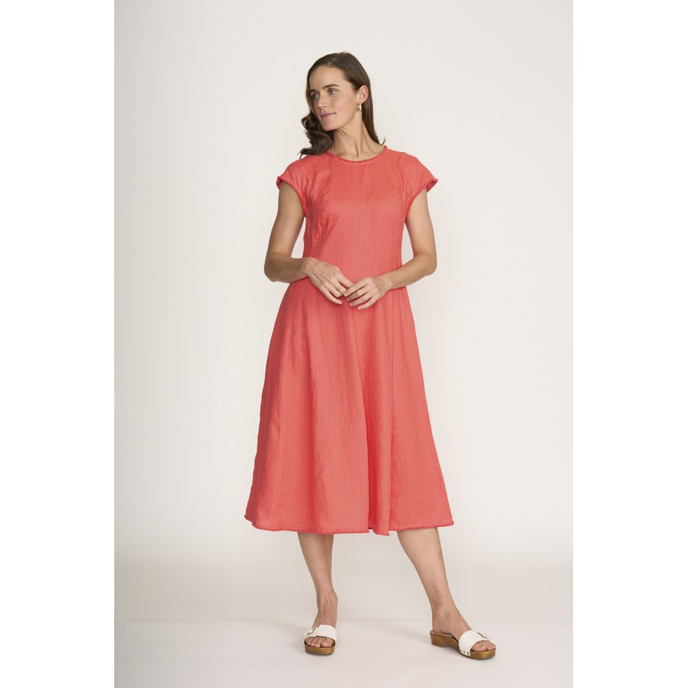 Foil Festival Melon Event Dress Melon