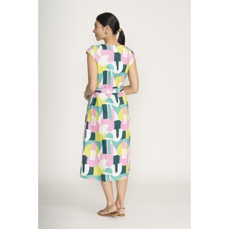 Foil You Little Zipper Spectrum Dress - Metallic