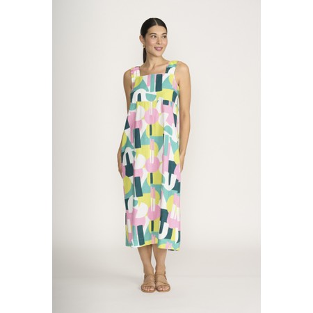 Foil Sunseeker Spectrum Dress - Metallic