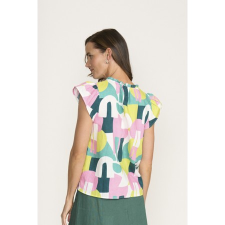 Foil As A Button Top - Metallic