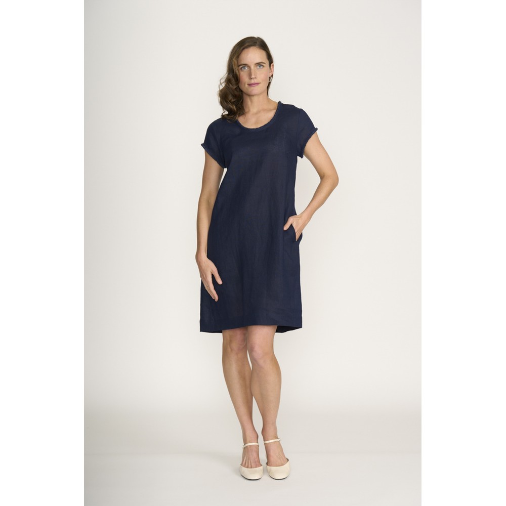 Foil Festival Eclipse Linen Dress Eclipse