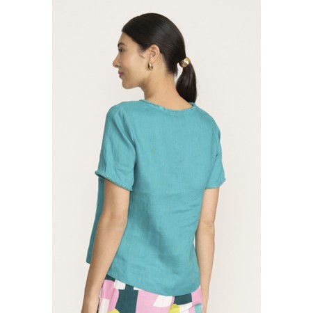 Foil V Benefits Aquatic Top - Blue