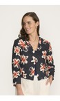 Foil Flower Doodle Gather Together Flower Doodle Short Jacket  