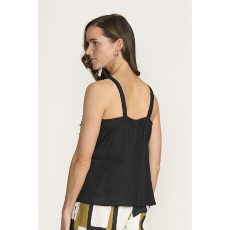 Foil In To The Fray Black Tank - Black