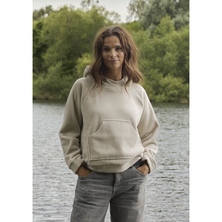 Henriette Steffensen Kit Fleece Hoodie Top - Beige