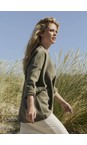 Henriette Steffensen Dusty Green Dusty Green Fleece V-Neck Blouse  