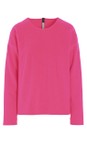 Henriette Steffensen Sunset Pink Classic Round Neck Sunset Pink Fleece Blouse  