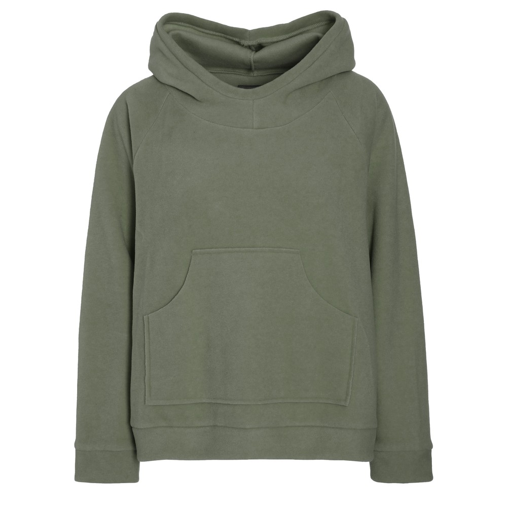 Henriette Steffensen Dusty Green Fleece Hoodie Top Dusty Green