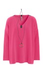 Henriette Steffensen Sunset Pink Sunset Pink Fleece V-Neck Blouse  