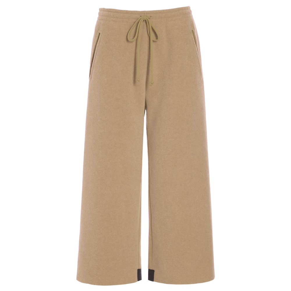 Henriette Steffensen Fleece Camel Crop Trouser Camel