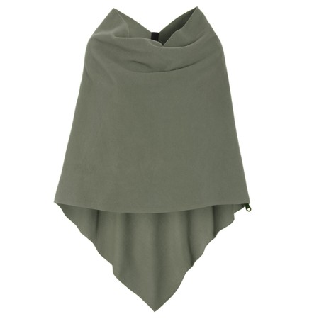 Henriette Steffensen Recycled Fleece Dusty Green Relaxed Poncho - Green
