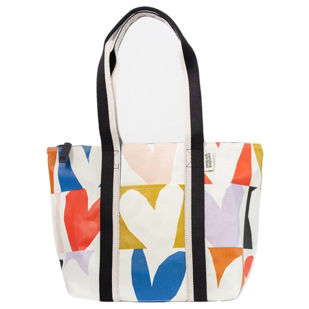 Caroline Gardner Multi Checkmate Heart Weekend Bag - Multicoloured