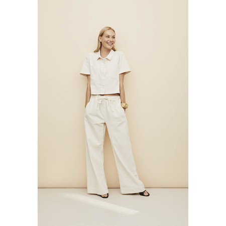 Masai Clothing MaPolyxena Festival Denim Trouser - Off-White