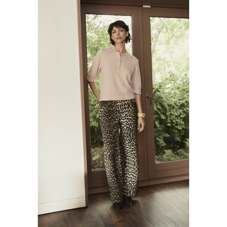 Masai Clothing MaPassang Animal Print Denim Trouser - Otter