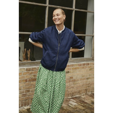 Masai Clothing MaSiffan Mint Green Print Skirt - Green