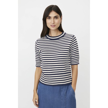 Masai Clothing MaFaeleen Stripe Knit Top - Blue