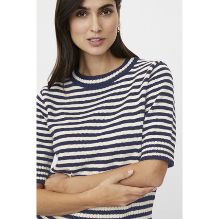 Masai Clothing MaFaeleen Stripe Knit Top - Blue
